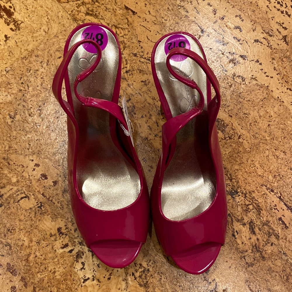 Pink Jessica Simpson heels